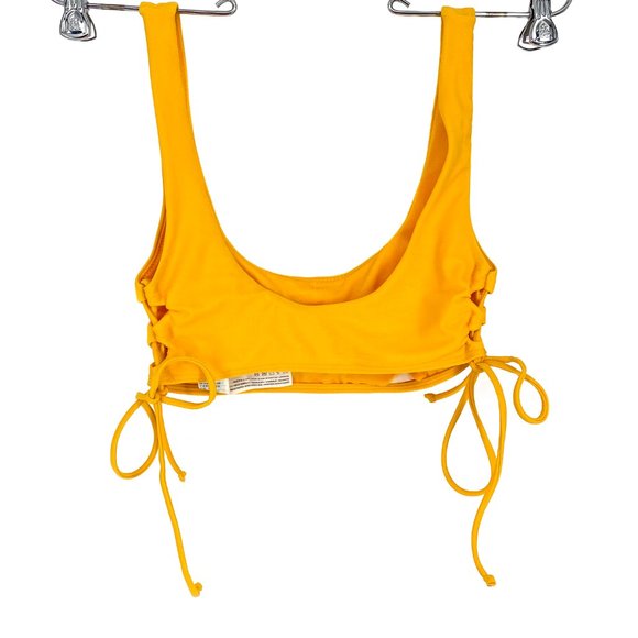 HOLLISTER Swim Be the Sunshine Side Tie Lined Swim Top - Picture 9 of 16